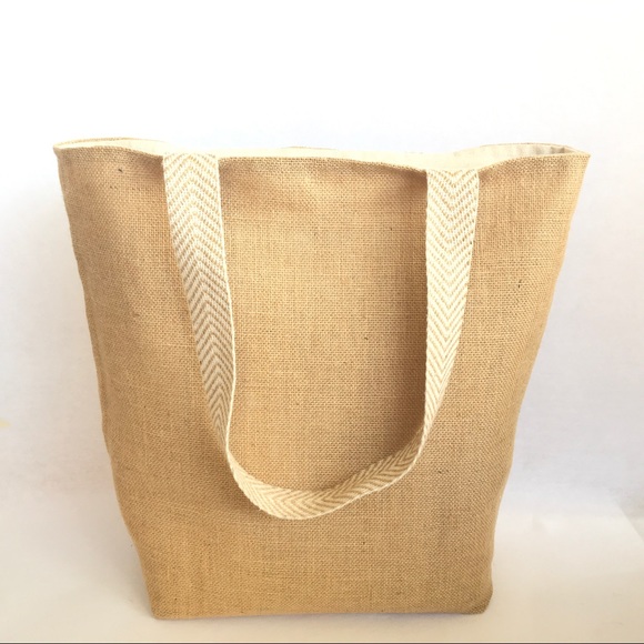 The Nantucket Tote Natural with Teal - Picture 5 of 7